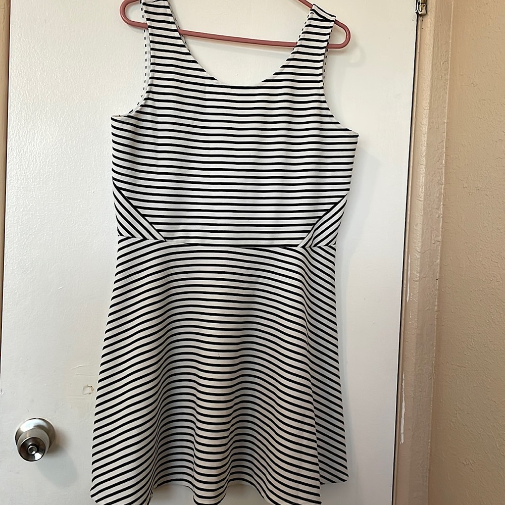 Decree  Striped Skater dress XL